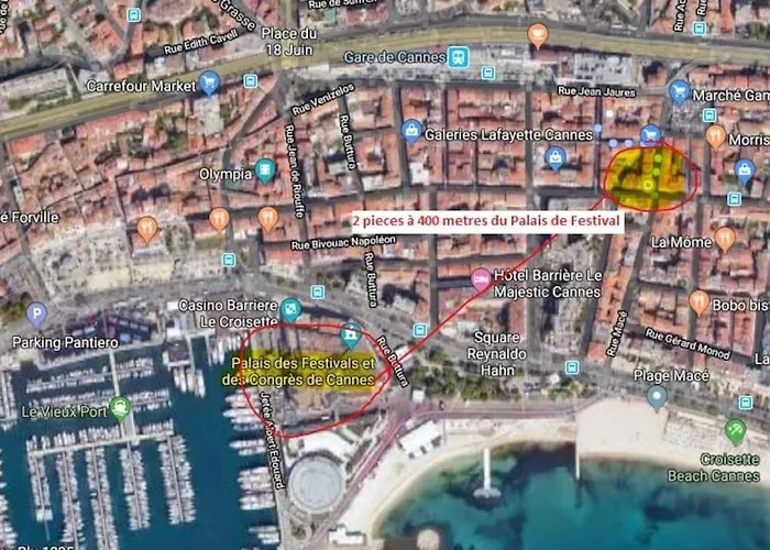 شقة Centre - 500m Palais De Festival - Banane *